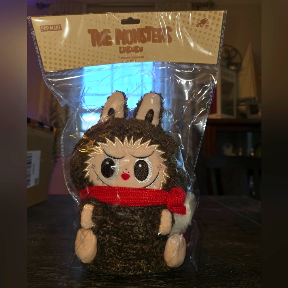 Pop MART Labubu Wearing Winter Scarf Bag